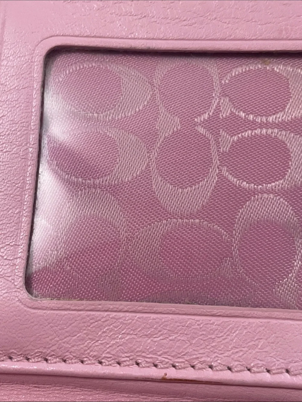 Coach pink leather
